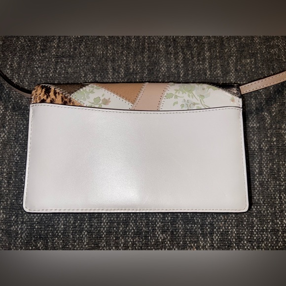 Foldover Crossbody Clutch With Signature Canvas Patchwork - Picture 4 of 11